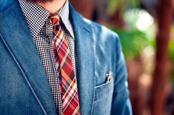 Denim-jacket-madras-tie-streetstyle-men-fashion