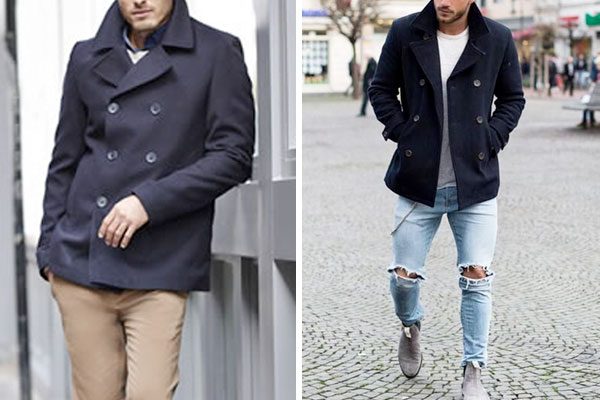 pea coat masculino