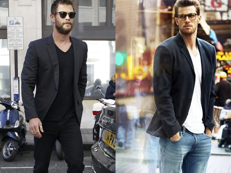 Blazer-camiseta-homem