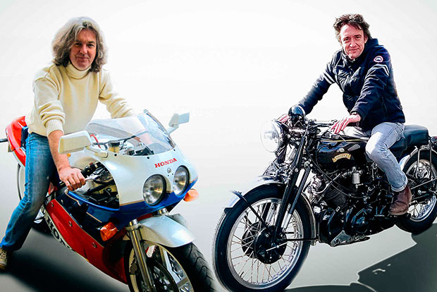 Ex-apresentadores do “Top Gear” colocam 12 de suas incríveis motos à venda