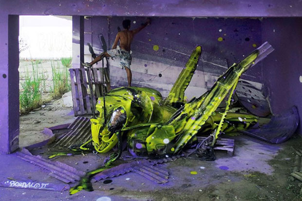 Artur Bordalo e sua arte que recicla