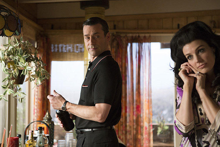 Jon Hamm as Don Draper and Jessica Pare as Megan Draper - Mad Men _ Season 7, Episode 5 - Photo Credit: Justina Mintz/AMC