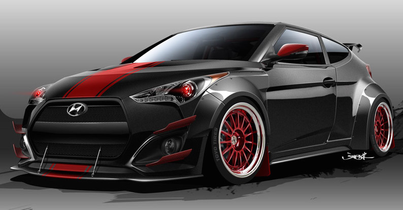 A Hyundai revelou um diabólico Veloster Turbo BTR Edition de 500 cavalos