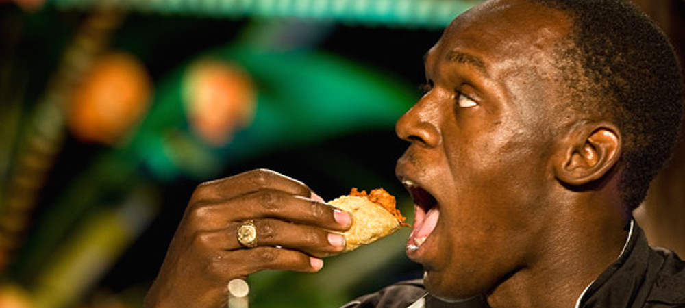 Essa é a atual dieta de Usain Bolt, que chegou a comer 100 nuggets por dia
