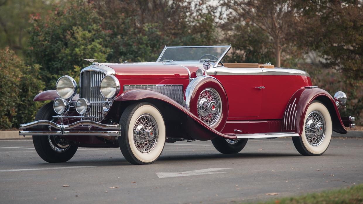 1929 Duesenberg Model J Disappearing Top Torpedo Convertible Coupe