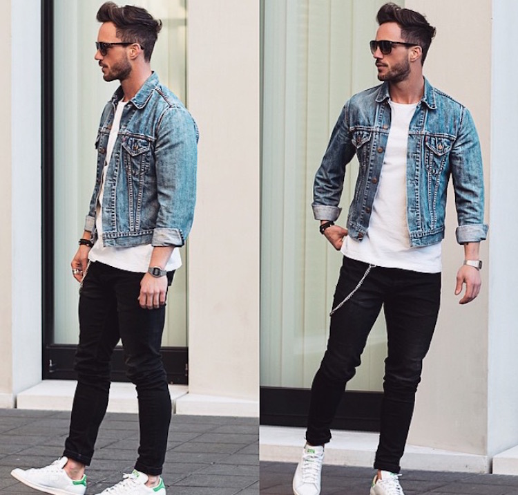 looks com jaqueta jeans masculina