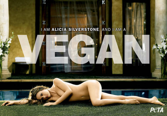 Alicia Silverstone nua peta