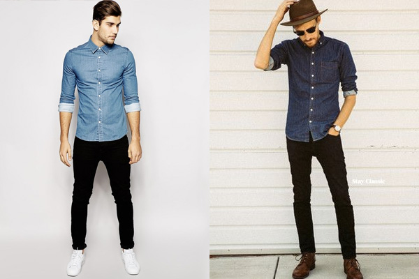 Camisa Jeans Com Calca Preta 15 Maneiras De Usar Moletom | Blog Menina