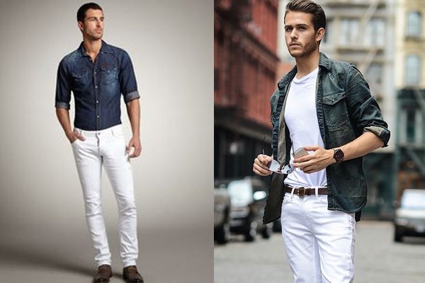 roupa social masculina com calça jeans