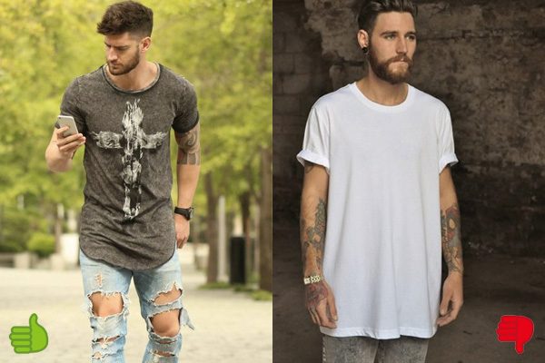 Camiseta longline masculina: 5 dicas para usar