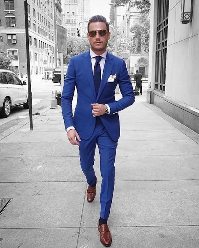 Terno Azul Marinho Gravata Azul Roupa Noivo Azul Marinho