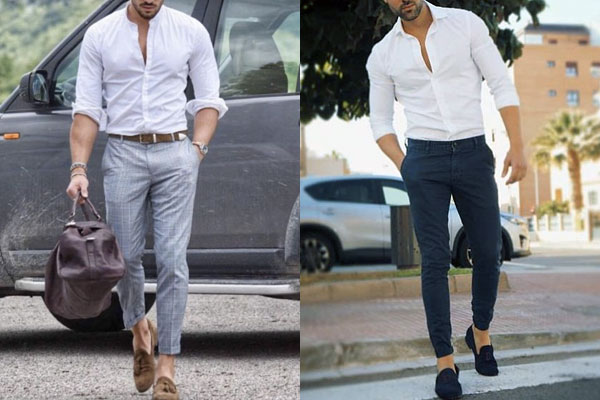 calça jeans masculina meia canela