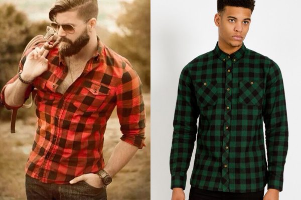 jaqueta flanelada masculina