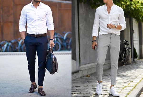 look calça social masculina