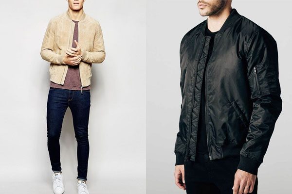 jaqueta de couro masculina bomber