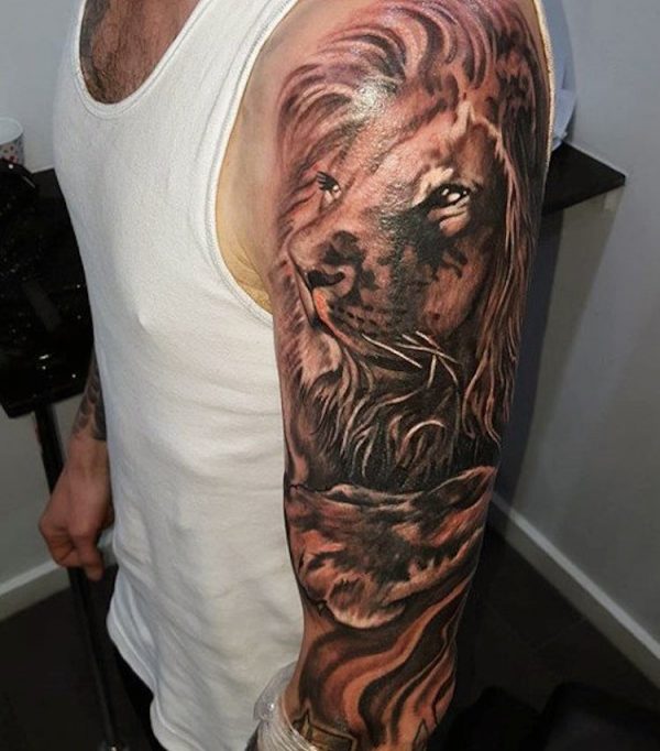 tatuagem leão