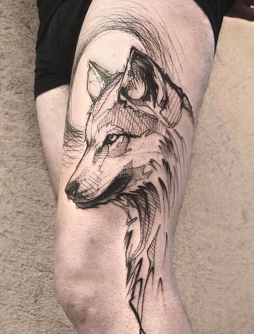 Tatuagem de lobo