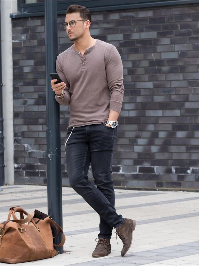 10 Looks Para Aprender E Usar A Camisa Henley Com Estilo Canal ...