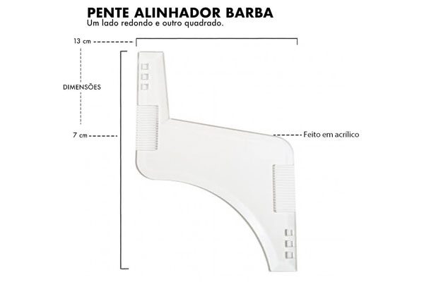 régua de barba pente molde