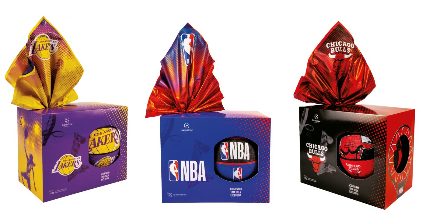Cacau Show lança linha de ovos de páscoa da NBA e muito mais