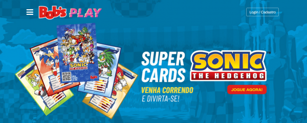 Bob's Play estreia com jogo de cartas do Sonic The Hedgehog