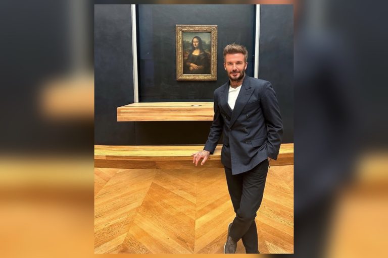 David Beckham louvre