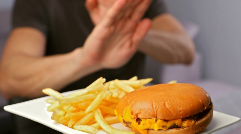 fast food depressão