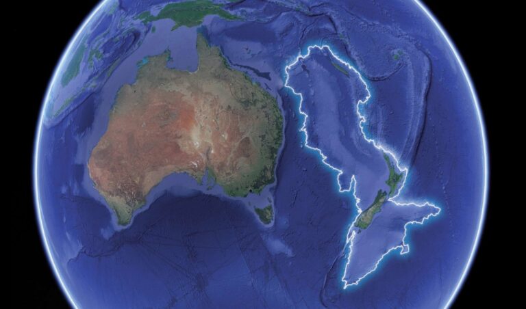 Zelândia, continente submerso, geologia, Nova Zelândia, Gondwana