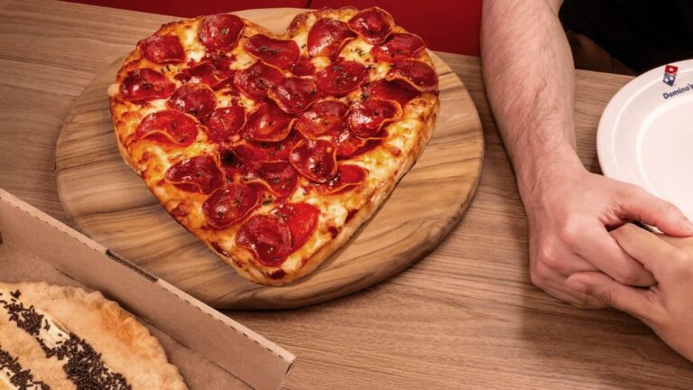 Domino’s, pizza coração, Dia dos Namorados, promoção, foodservice