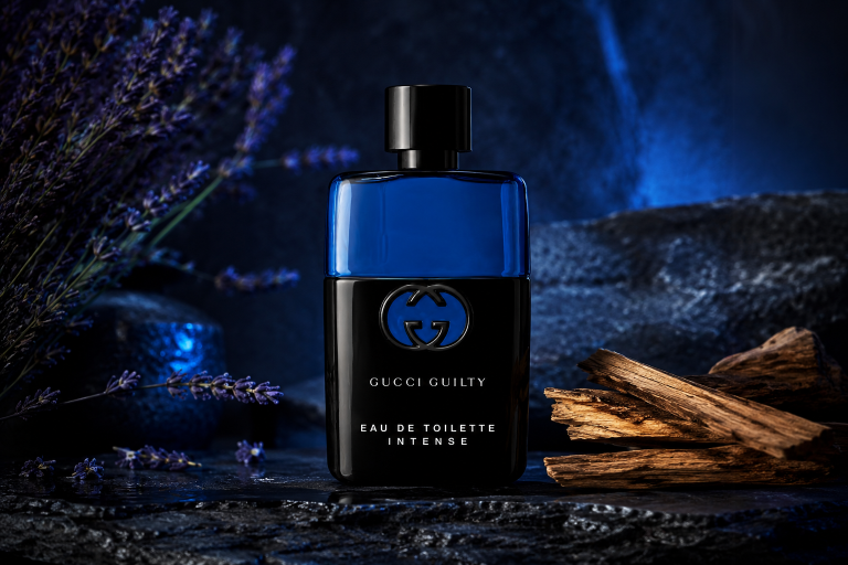 Gucci Guilty ganha edição Intense com sal, lavanda e palo santo