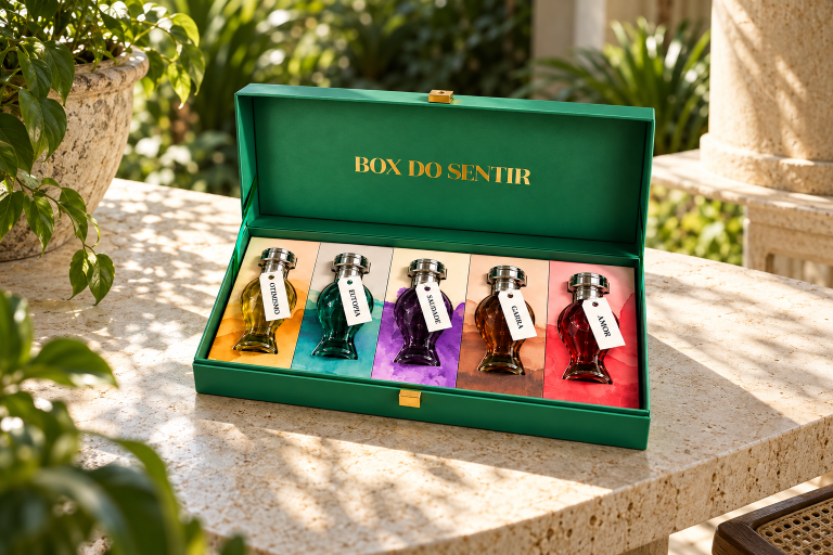 Boticário cria Box do Sentir com cinco perfumes inspirados em emoções